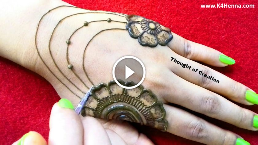 Latest Ornamental Jewellery Style Back Hand Henna Mehndi Designs by Jyoti  Sachdeva . - YouTube
