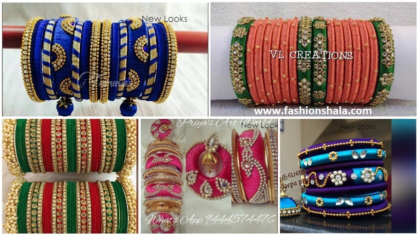 designer silk thread bangles collection featured