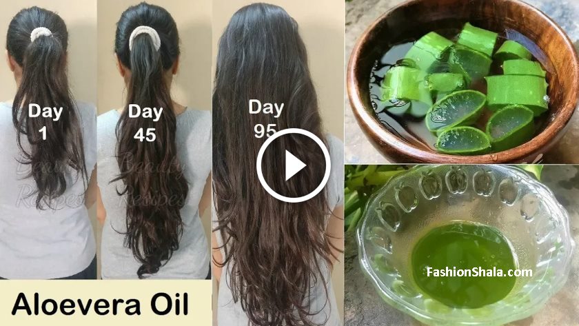 Homemade Aloevera Hair Oil for Double Hair Growth No Hair Fall
