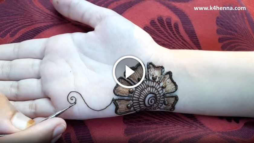 Latest stylish and easy mehndi designs for front hands