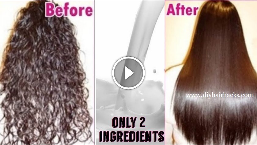 Permanent Hair Straightening at Home Only Natural Ingredients