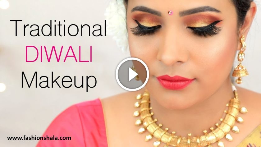 Traditional DIWALI Makeup Tutorial – Indian Festival Look for Beginners