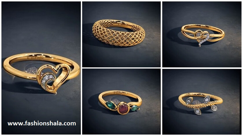 Designer Gold And Diamond Rings