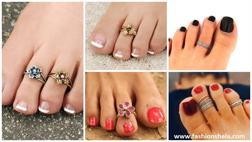 different types of toe rings featured