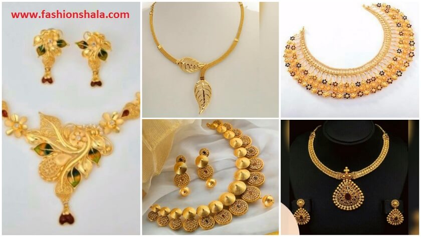 gold necklace designs featured