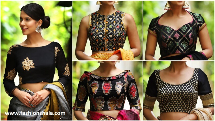 new black blouses designs featured