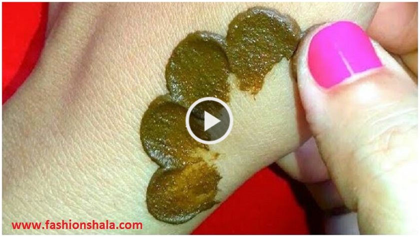 How to apply Arabic shade mehndi design with finger