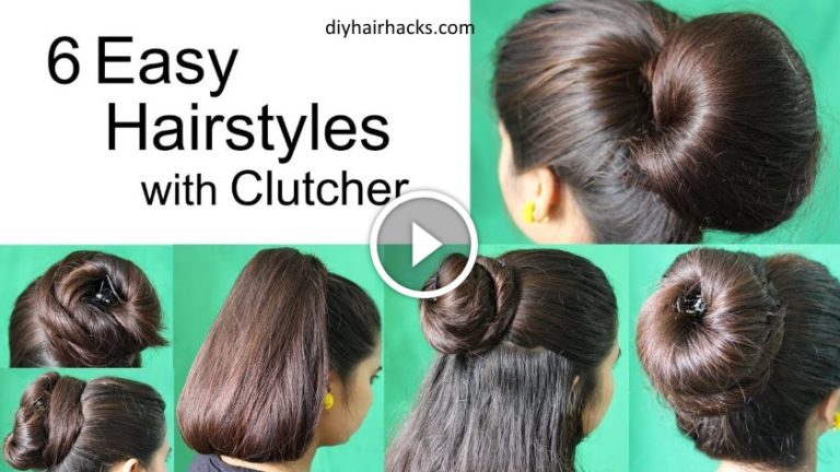 6 Super Hairstyles by using Clutcher - Kurti Blouse