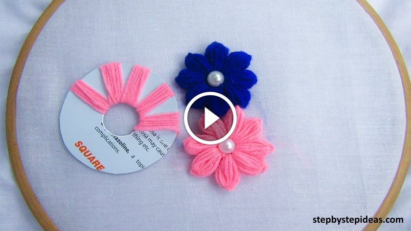 Hand Embroidery Easy Flower Trick