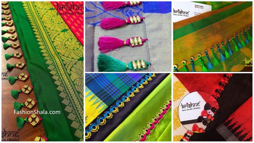 latest saree kuchu designs - Knotty Threadz-sgquangbinhtourist.com.vn