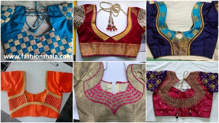 saree blouse back neck designs featured