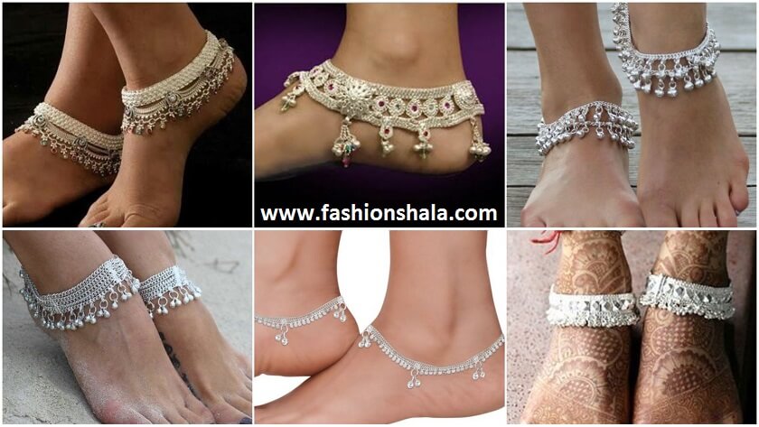 silver bell anklet wedding women featured