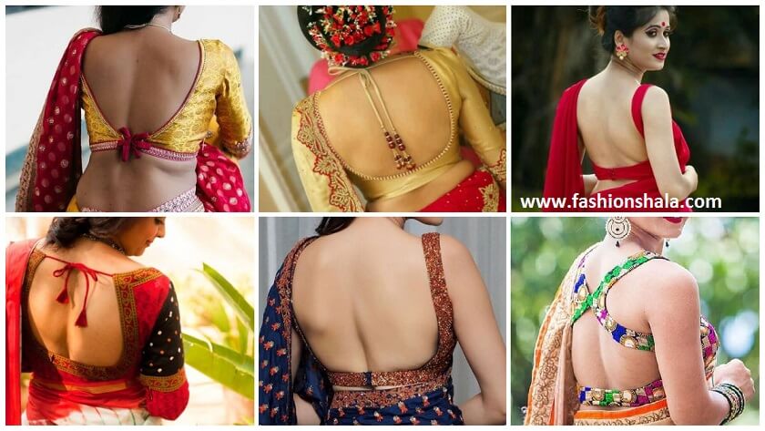 Trending Backless Saree Blouse Designs
