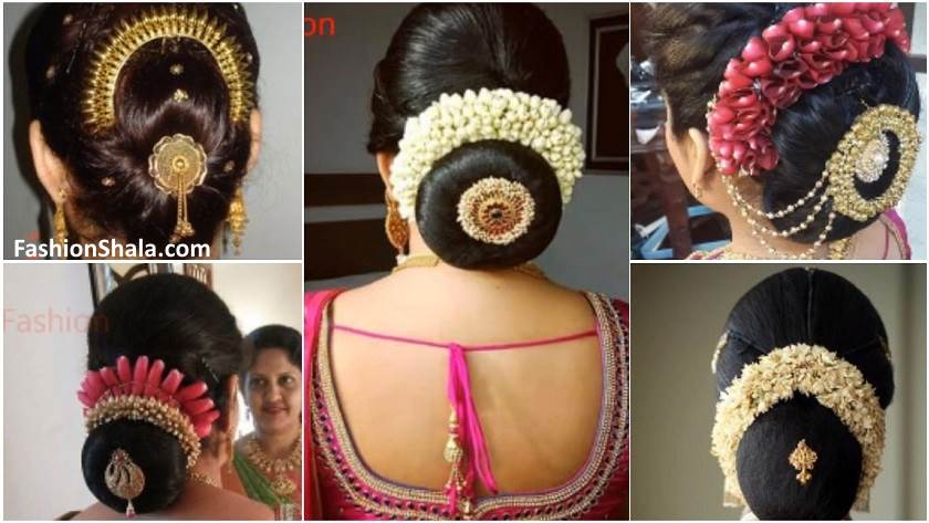 South Indian Bridal Bun Hairstyle Archives - Ethnic Fashion Inspirations!