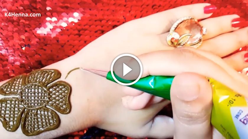 Easy Trendy Henna Mehndi Design for Hand