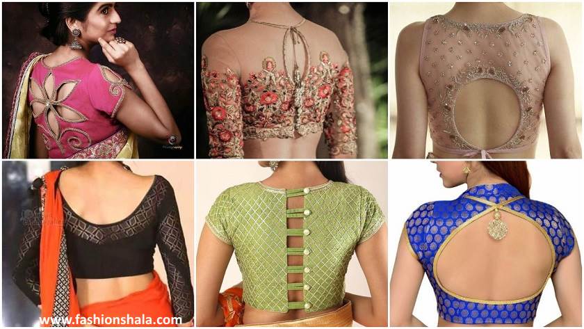 Stunning Back Neck Blouse Designs for Your Wardrobe