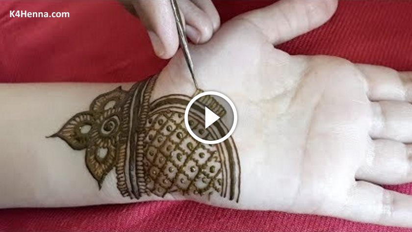 Very Pretty Henna Mehndi Design for Front Hand