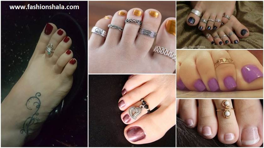 Modern and Antique Silver Toe Rings Design
