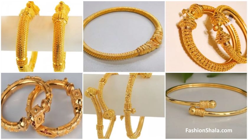 Designer Gold Bangle Designs for Women