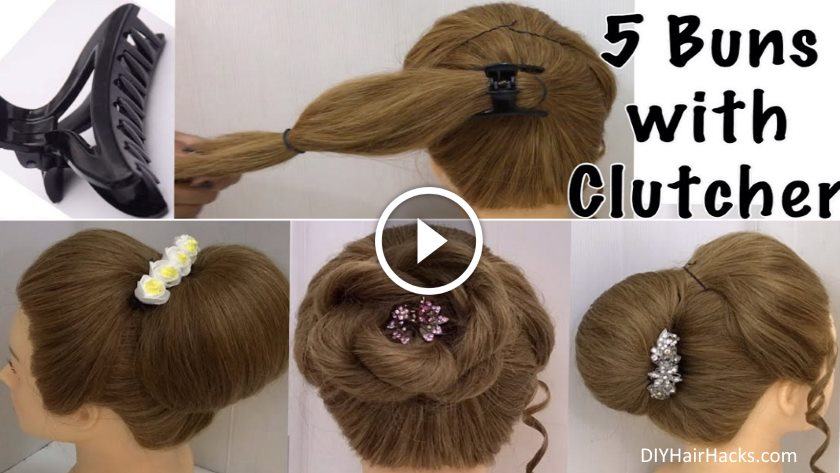 5 Juda Bun Hairstyles with Clutcher