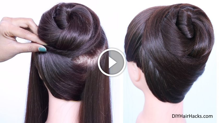 New latest bun hairstyle with trick - Ethnic Fashion Inspirations!