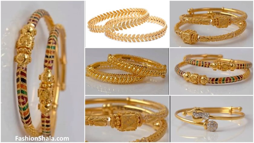 trendy gold bangles designs