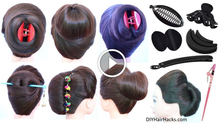 7 Easy and cute hairstyle with using hair tools
